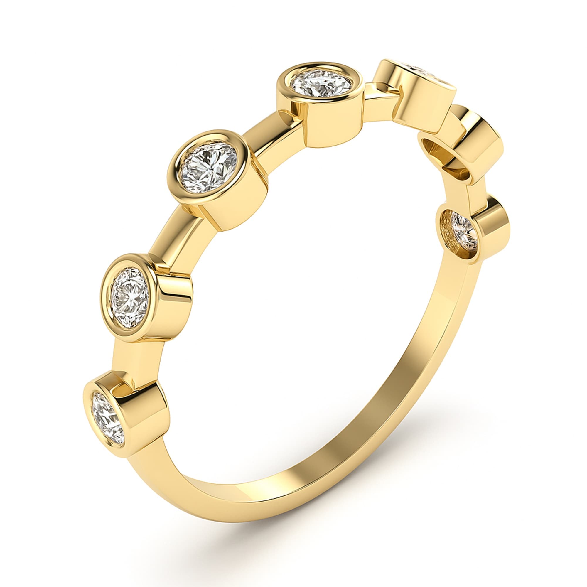 LGD Fashion Ring (1/3 ct. tw.), Top view in yellow gold