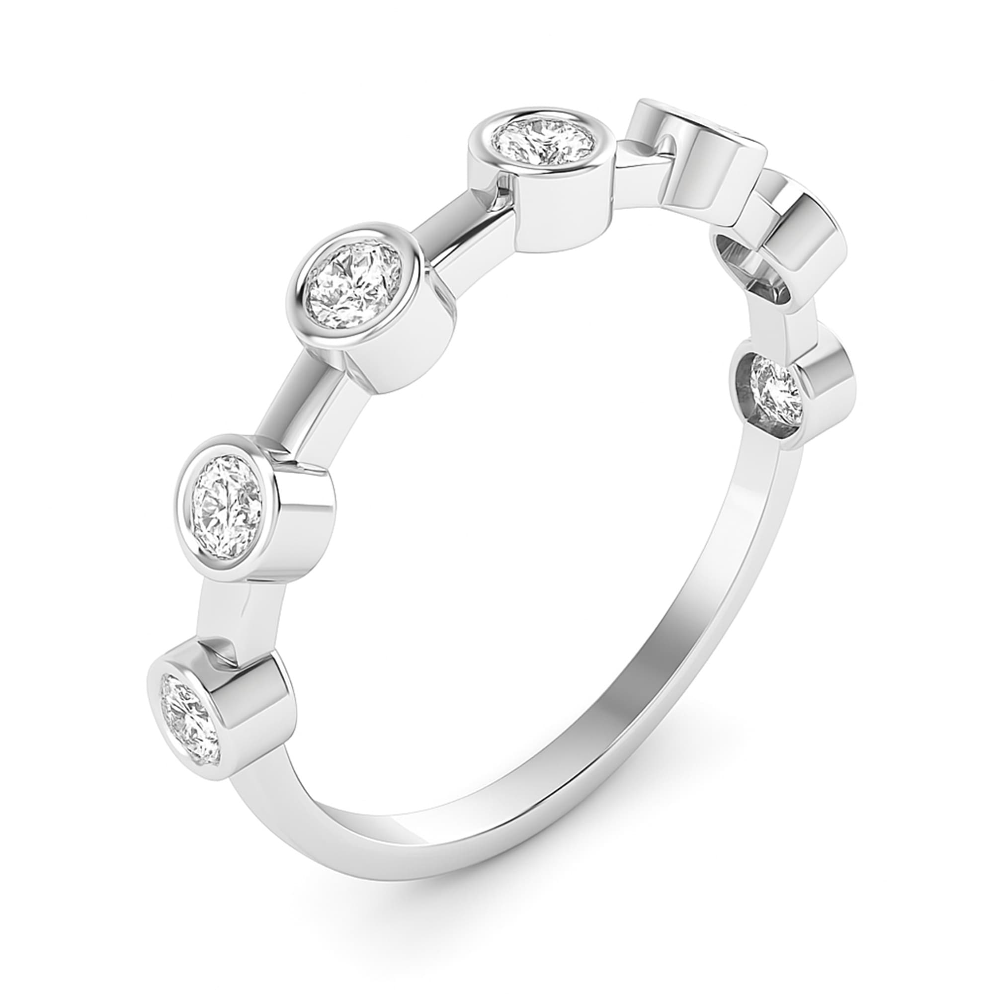 LGD Fashion Ring (1/3 ct. tw.), Top view in white gold or platinum