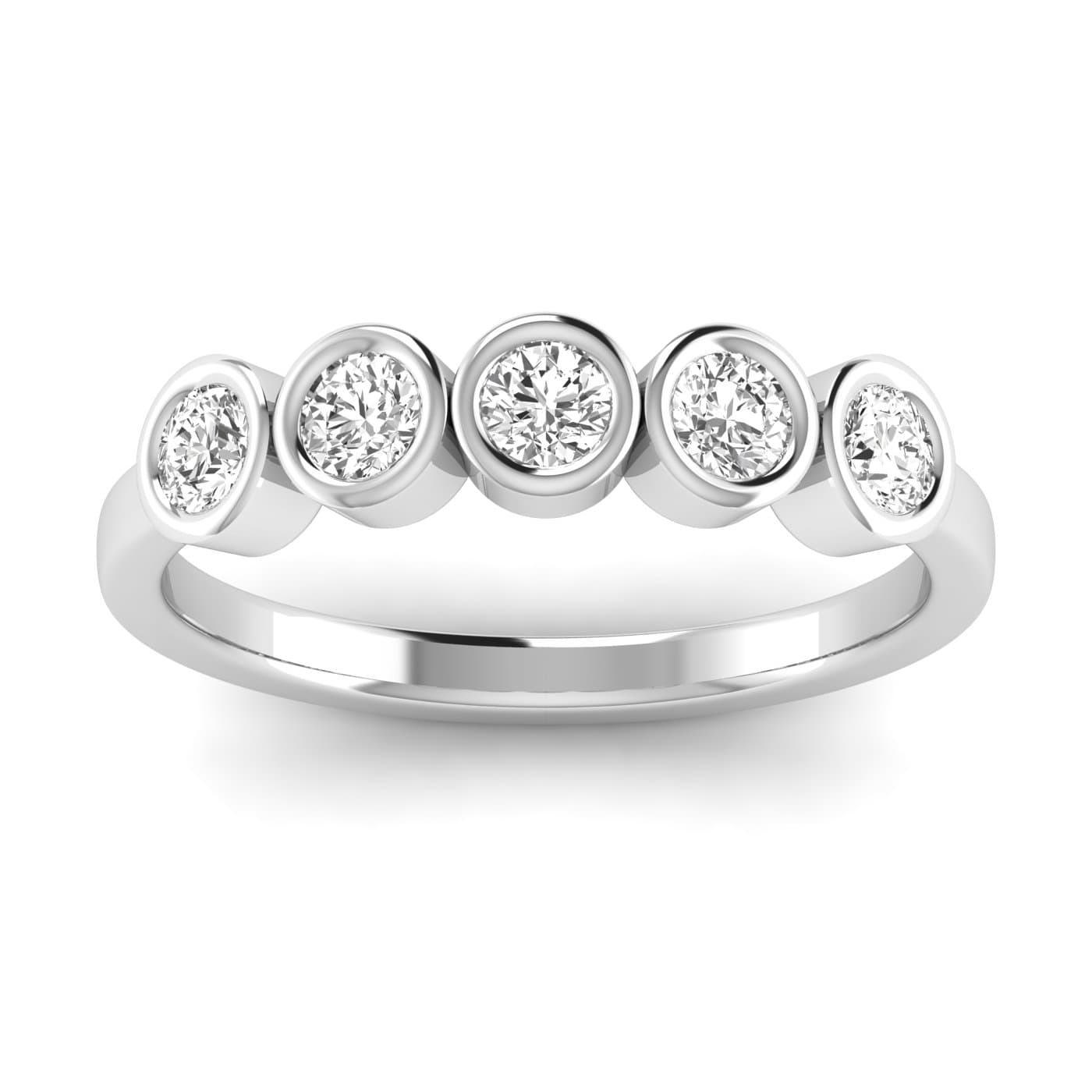 LGD Round 5-Stone Ring — View 1