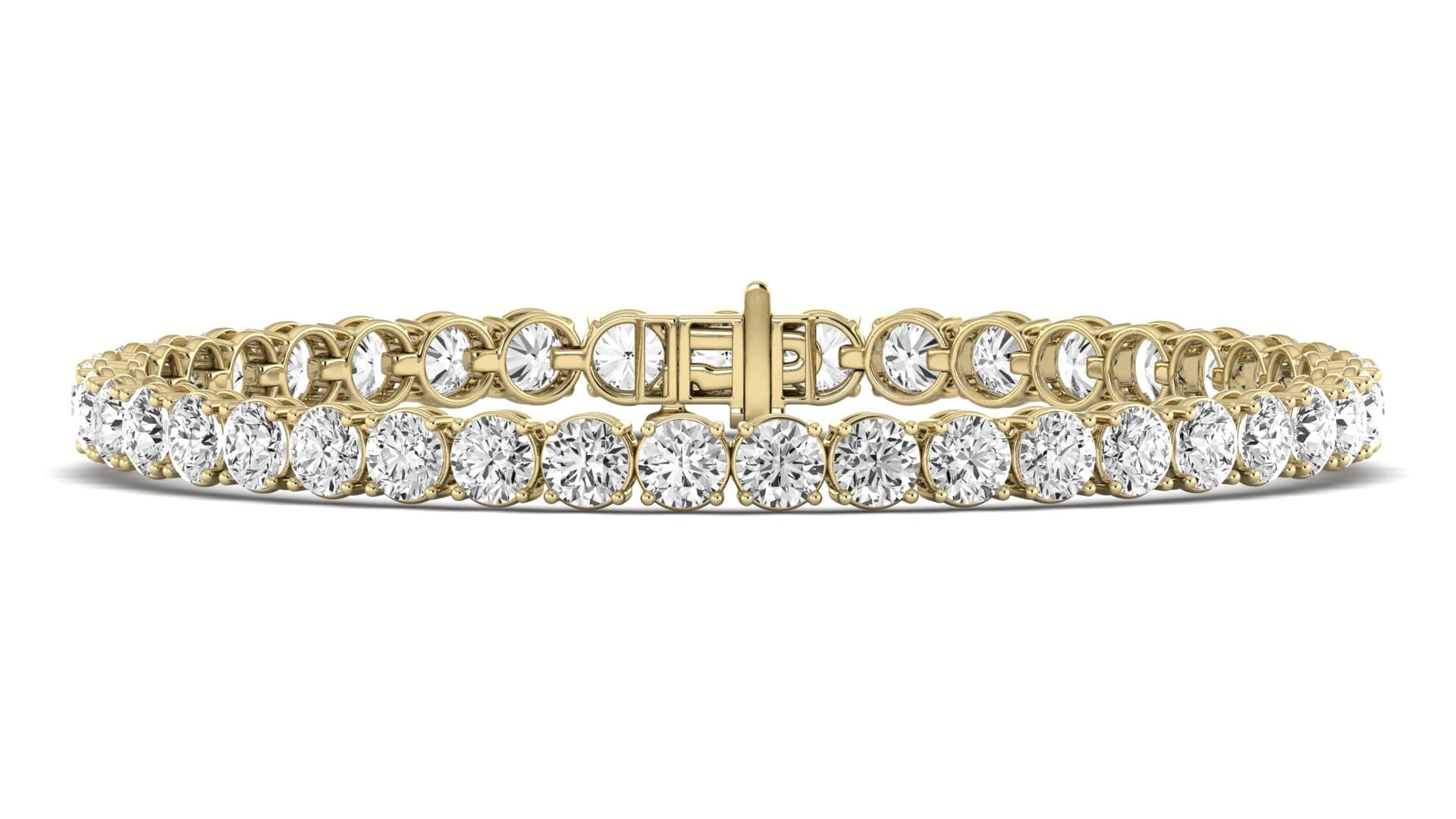 12 CTW LGD Tennis Bracelet (12 ct. tw.), Front view in yellow gold