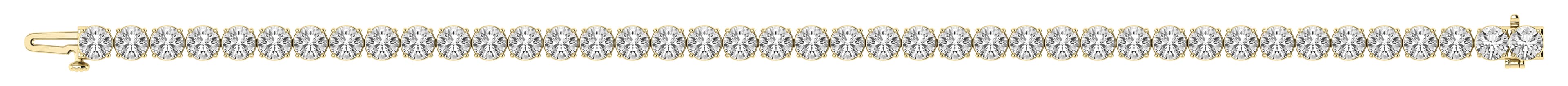 12 CTW LGD Tennis Bracelet (12 ct. tw.), Side view in yellow gold
