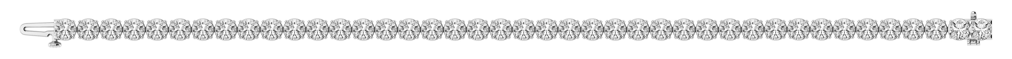 12 CTW LGD Tennis Bracelet (12 ct. tw.), Side view in white gold or platinum