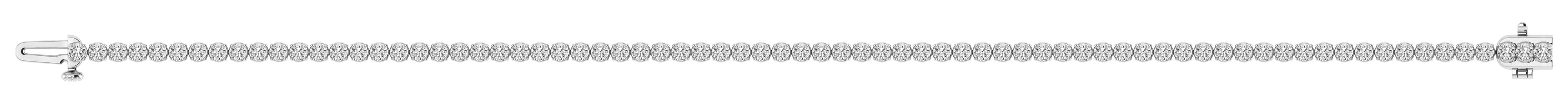 3 CTW LGD Tennis Bracelet (3 ct. tw.), Side view in white gold or platinum