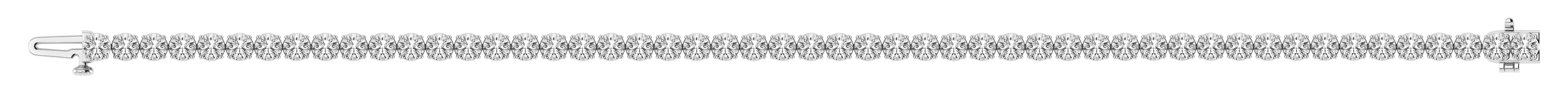 7 CTW LGD Tennis Bracelet (7 ct. tw.), Side view in yellow gold