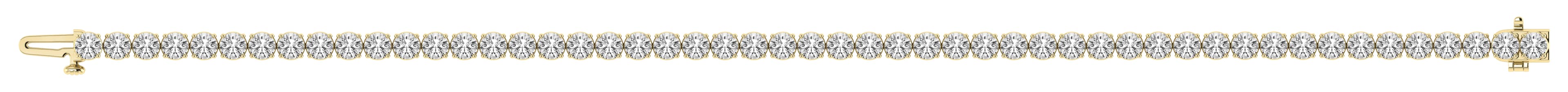 7 CTW LGD Tennis Bracelet (7 ct. tw.), Side view in white gold or platinum