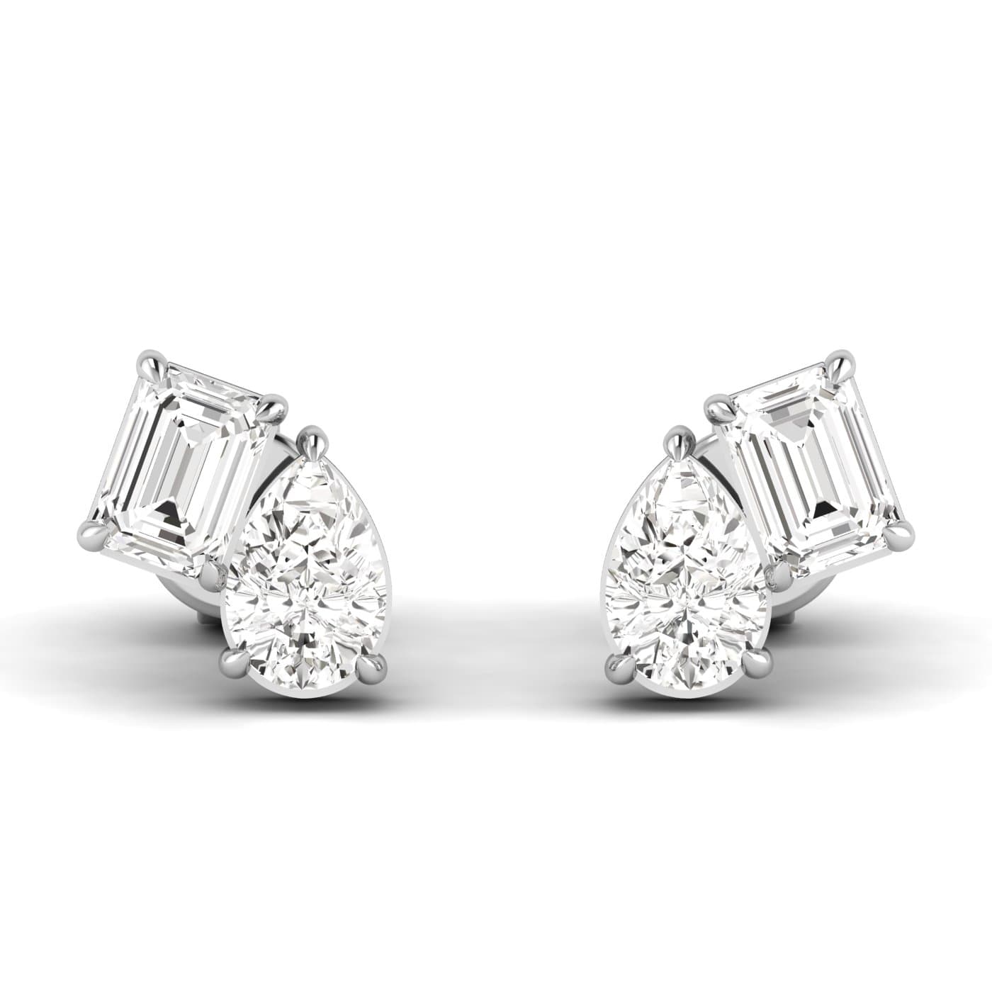 Lab Diamond Multi-Shape Toi Moi Studs 2 Ctw. — View 1