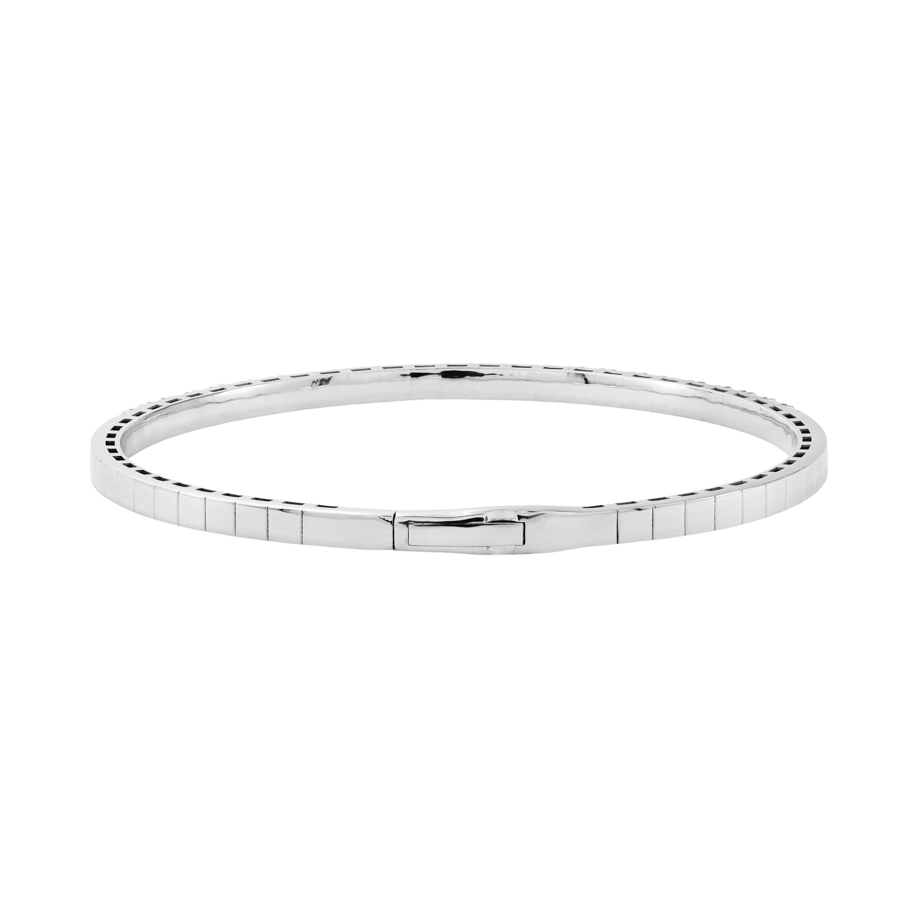 2 CTW LGD Flexible Half Bangle (2 ct. tw.), Angle view in white gold or platinum