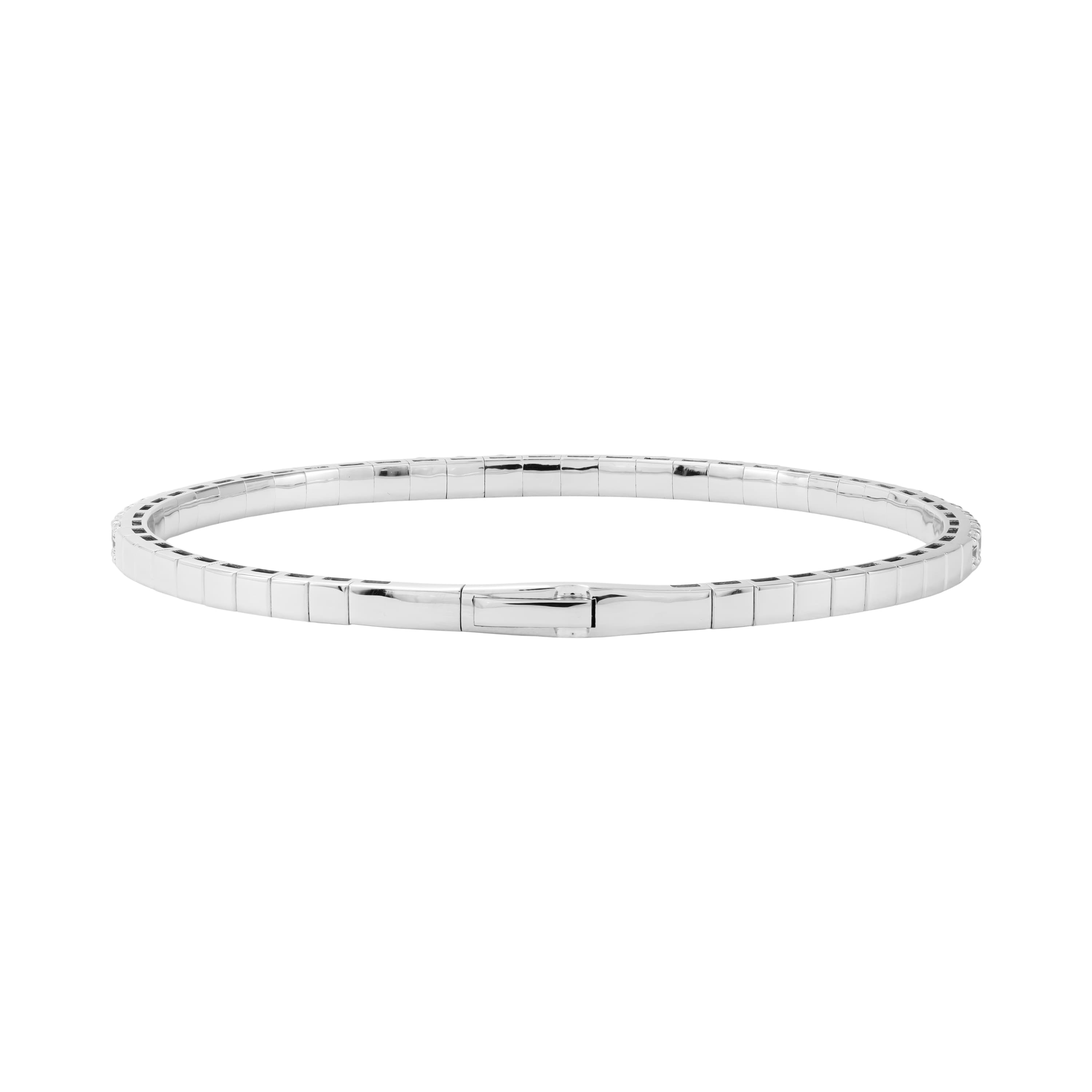 3 CTW LGD Flexible Half Bangle (3 ct. tw.), Angle view in white gold or platinum