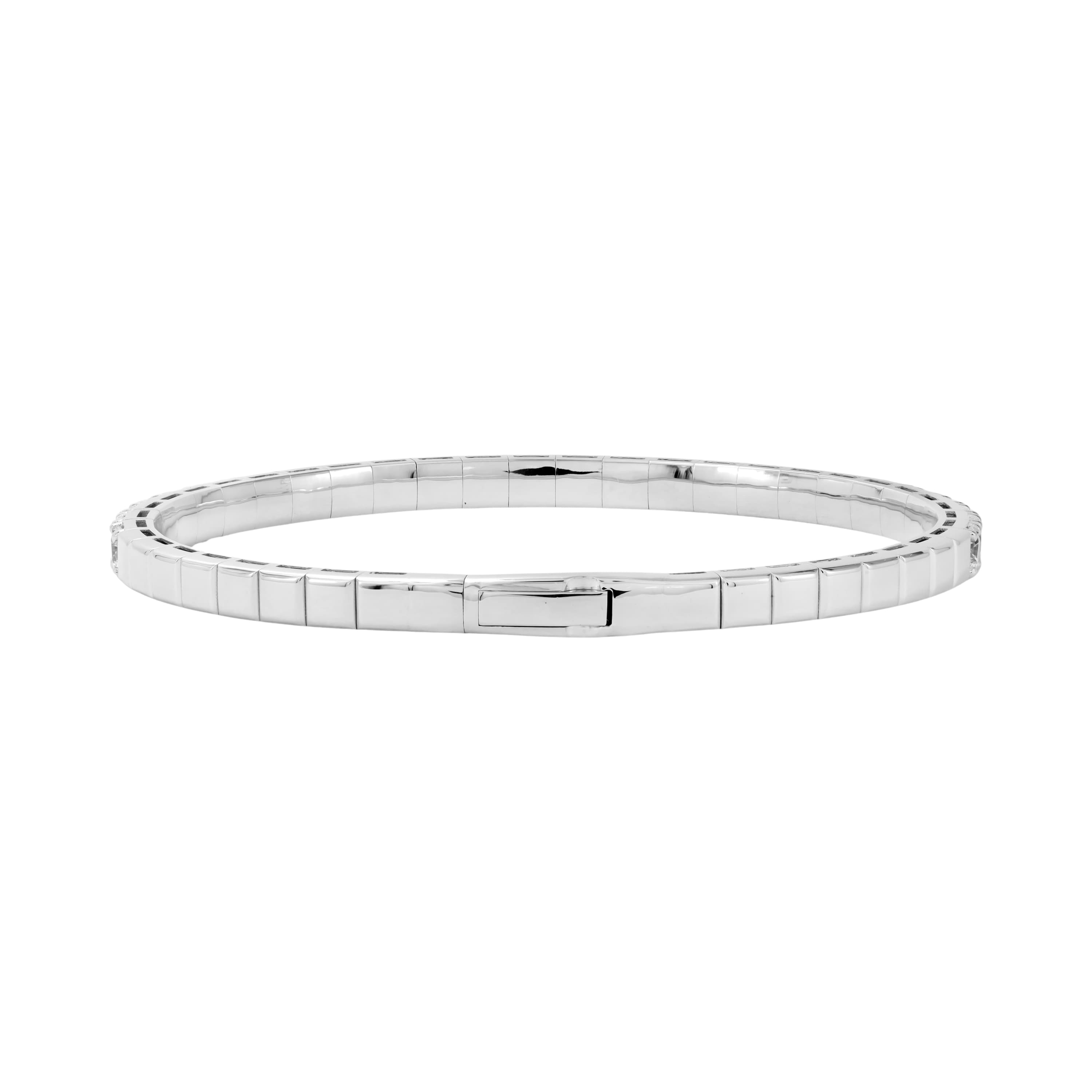 5 CTW LGD Flexible Half Bangle (5 ct. tw.), Angle view in white gold or platinum