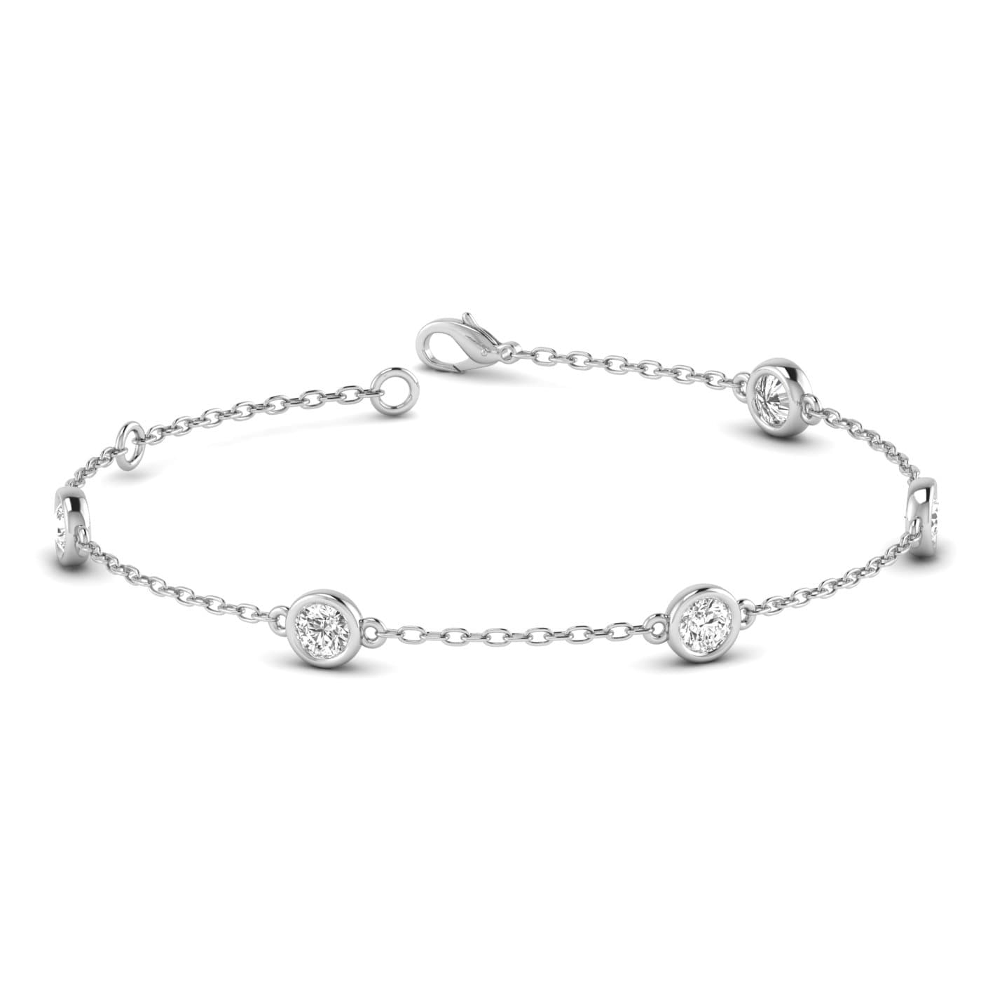 Round Lab Diamond Stationary Bracelet 1 Ctw. — 1/2 ctw.
