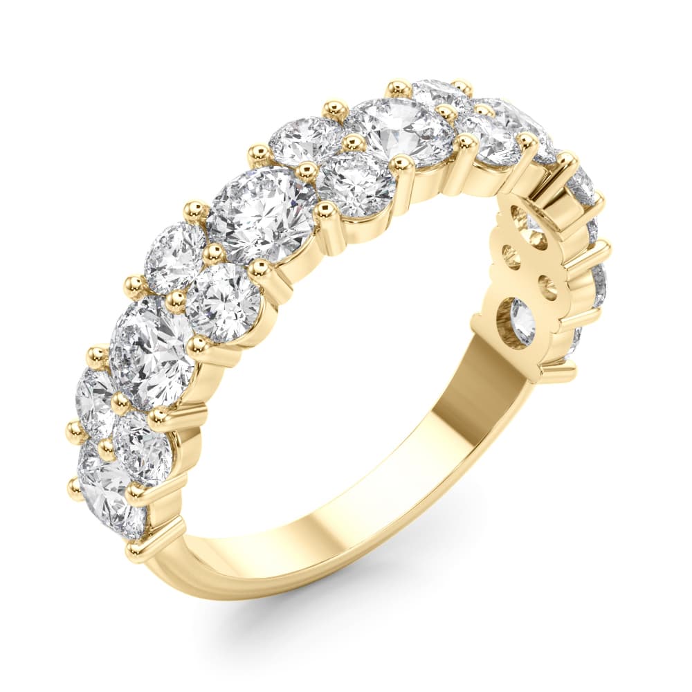 Diamond Band (2.18 ct. tw.), Angle view in yellow gold