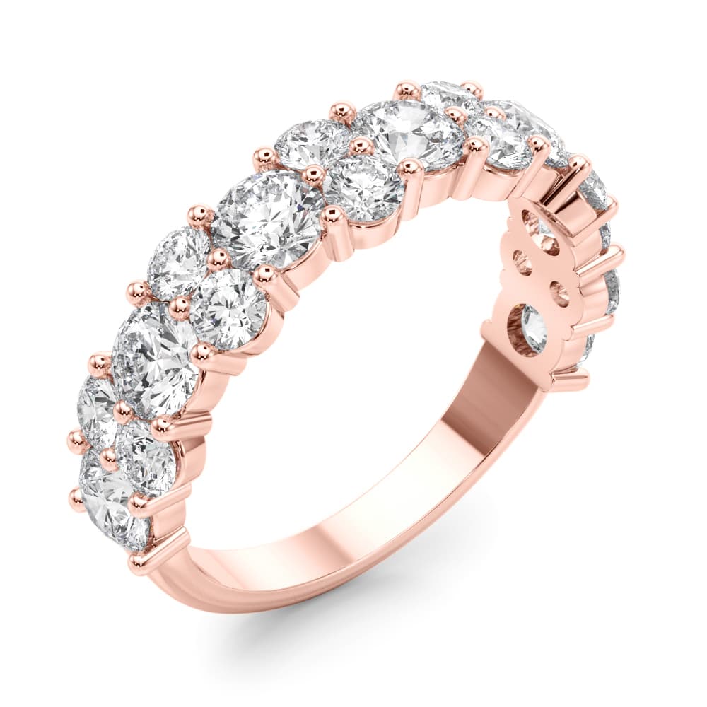 Diamond Band (2.18 ct. tw.), Angle view in rose gold