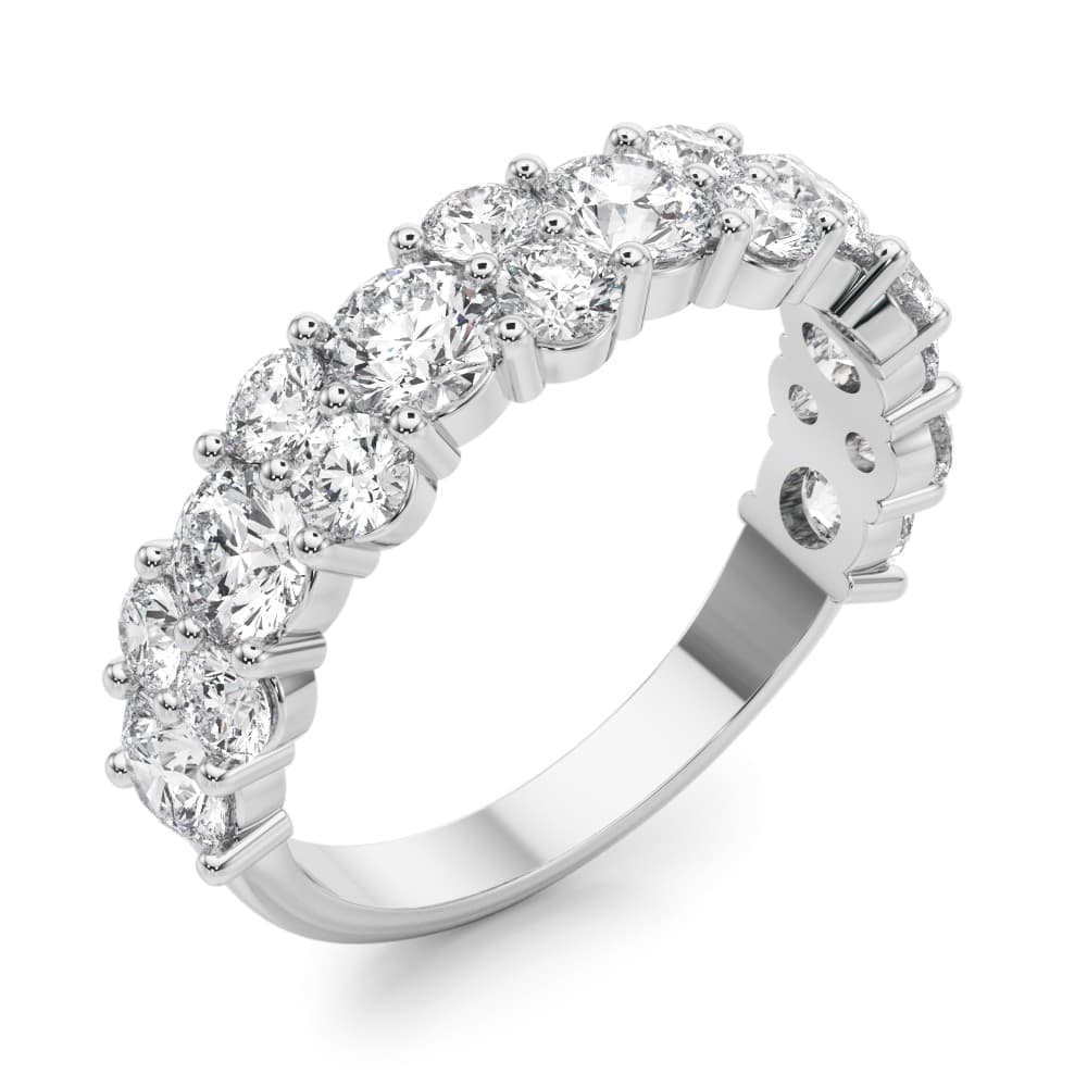 Diamond Band (2.18 ct. tw.), Angle view in white gold or platinum