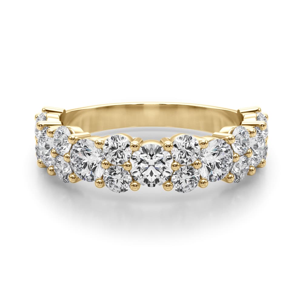 Diamond Band (2.18 ct. tw.), On hand view in yellow gold