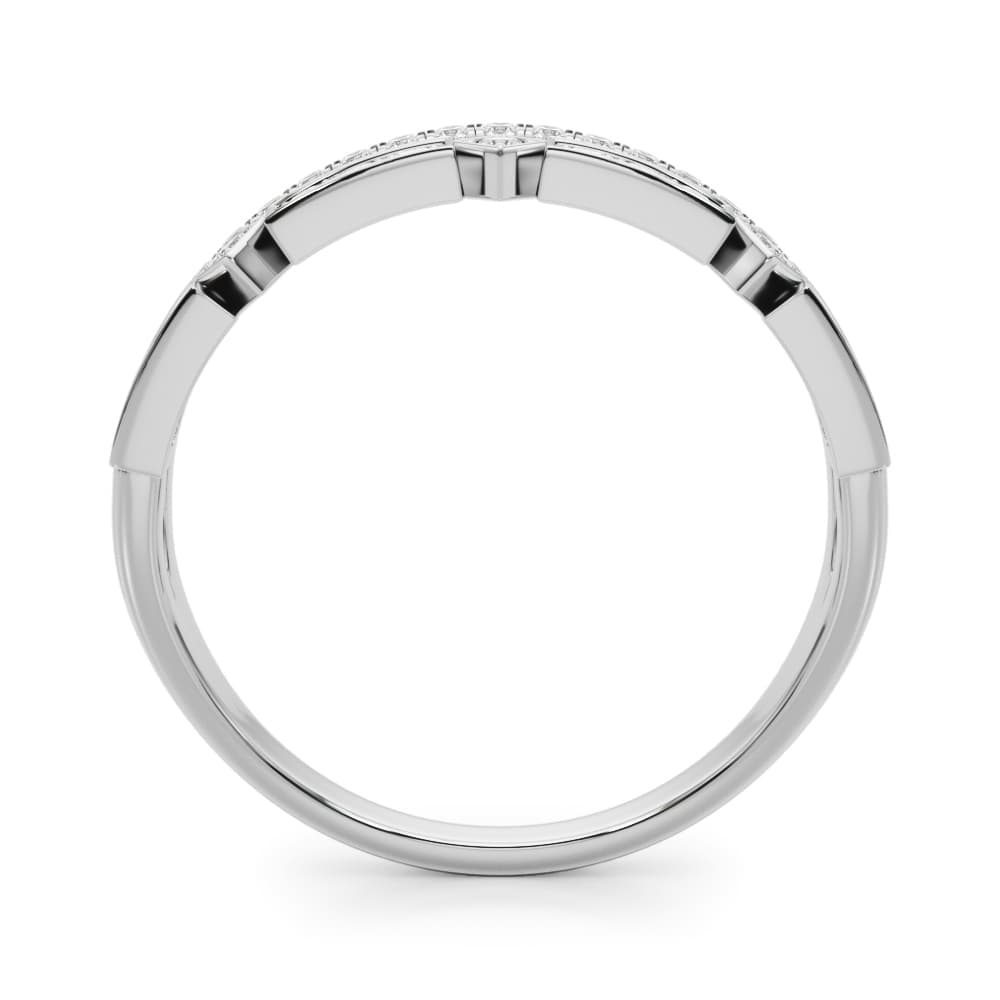 Double Row Lab-Grown Diamond Fashion Band (0.18 ct. tw.), Side view in white gold or platinum