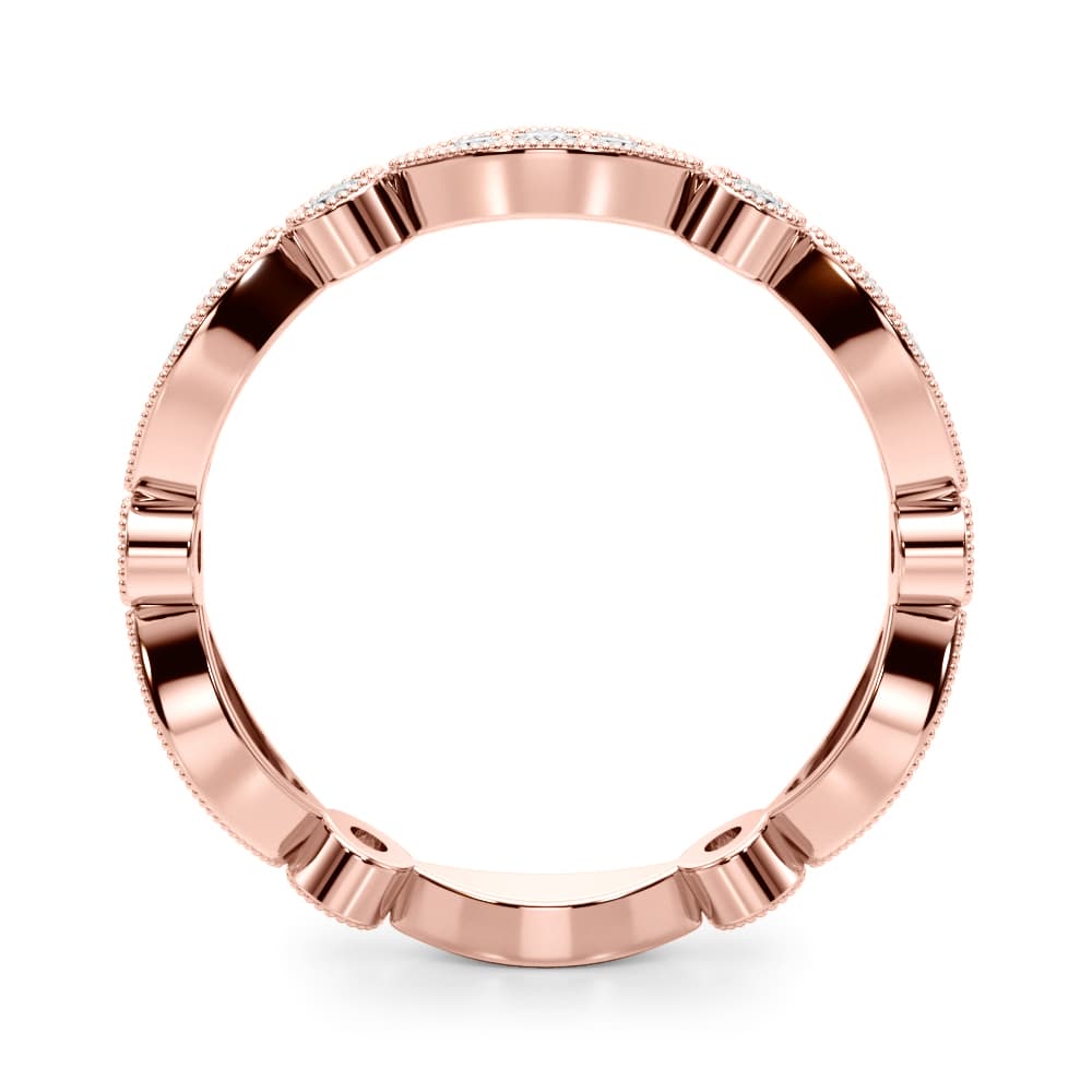 Eternity Stackable Fashion Ring (1/3 ct. tw.), Side view in rose gold