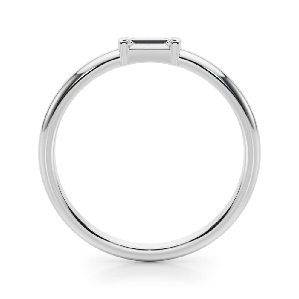 Lab-Grown Diamond East-West Baguette Ring (1/2 ct. tw.), Side view in white gold or platinum