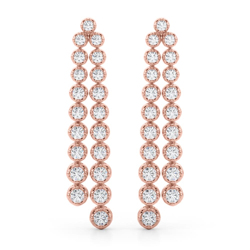 41114 (4.46 ct. tw.), Front view in rose gold