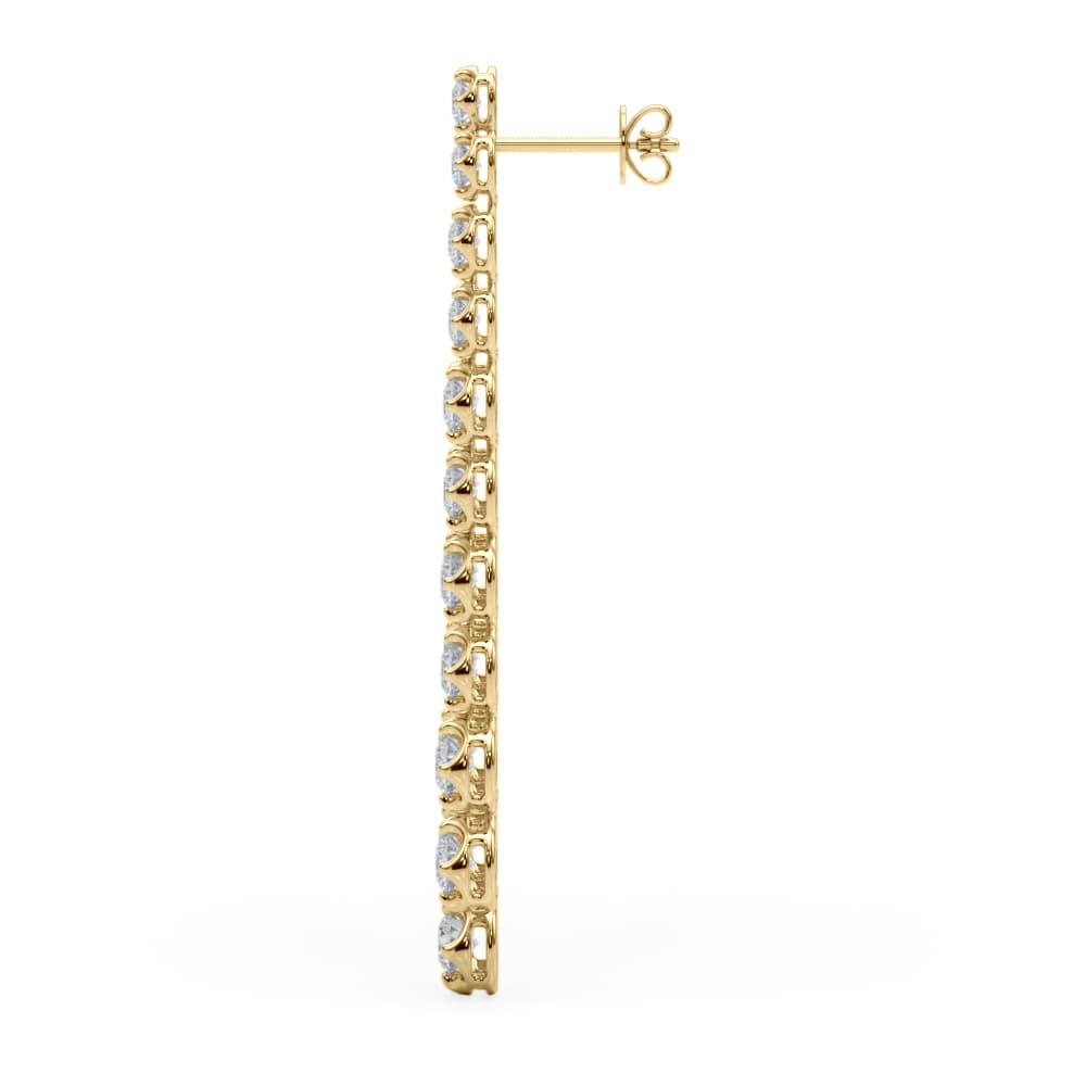 41114 (4.46 ct. tw.), Side view in yellow gold