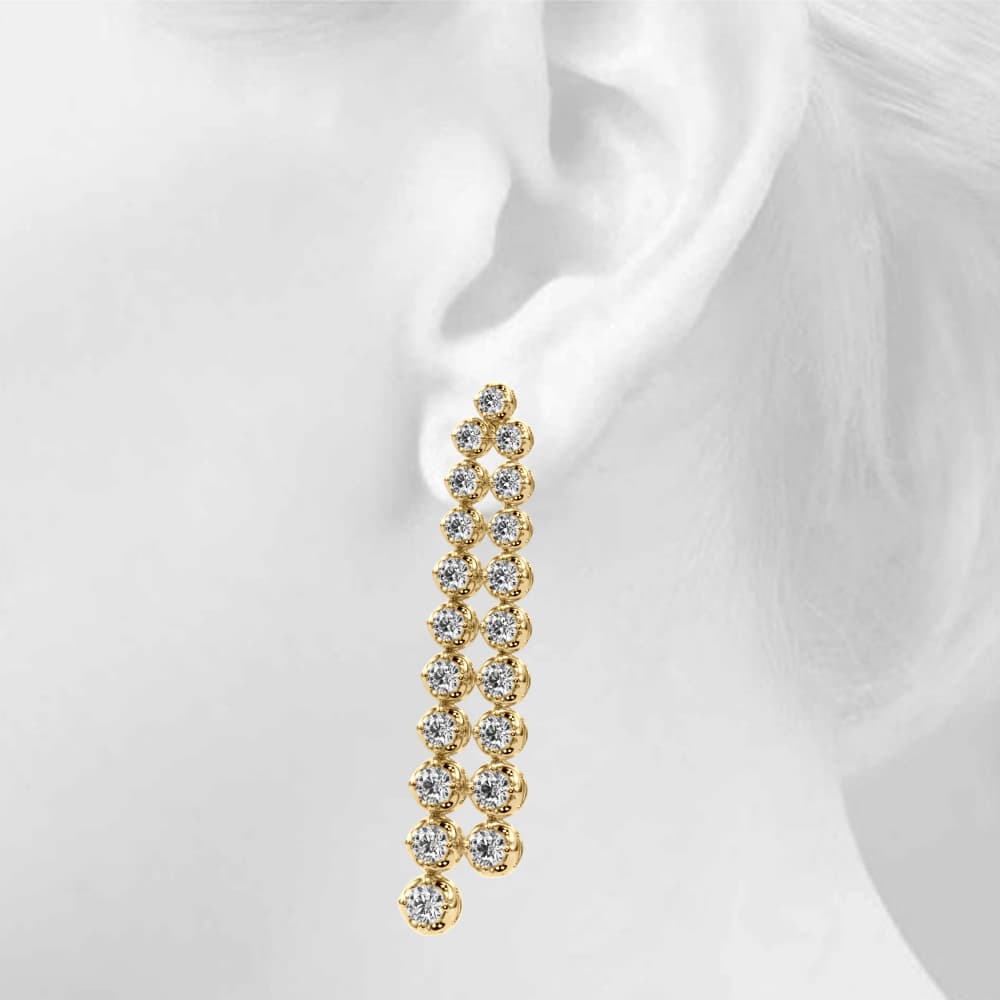 41114 (4.46 ct. tw.), Top view in yellow gold