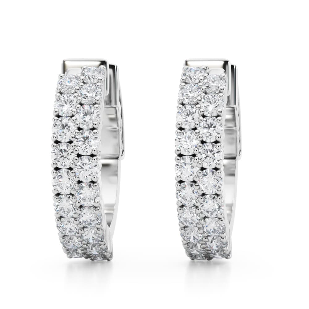 Double Row Hoop Earrings — View 1