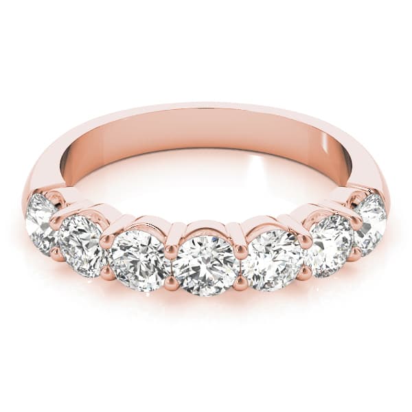 .10 Pt Round Prong Anniversary (1 ct. tw.), On hand view in rose gold