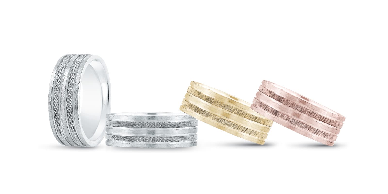 7Mm Standard Wt Mens Band — 7MM — White Gold