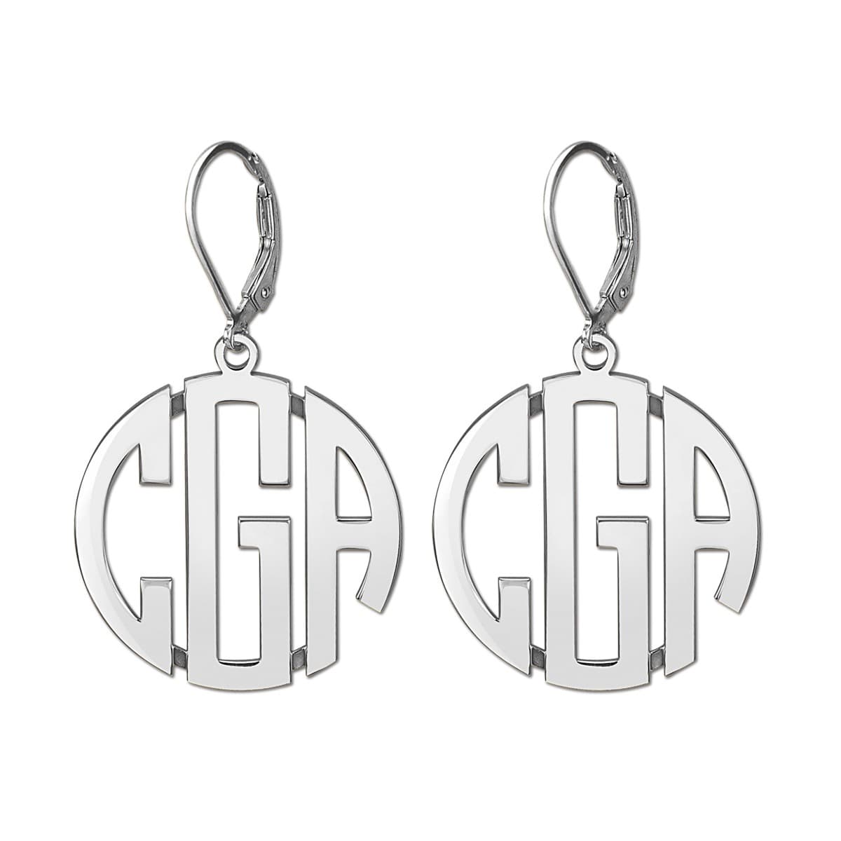 25mm Monogram Earrings — View 1