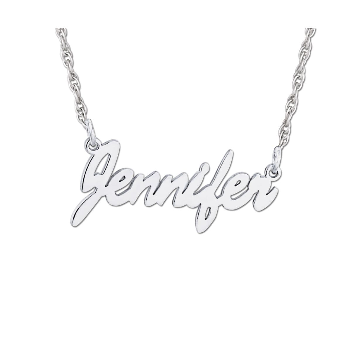 Personalized High Polished Script Name Plate — View 1