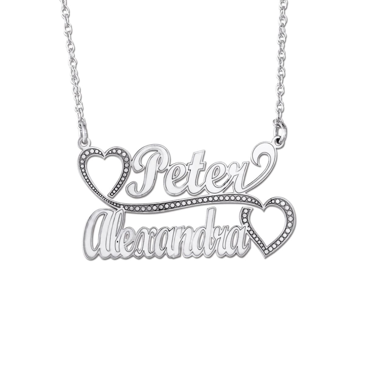 2 Names With Hearts On Ends — View 1