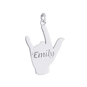 Rocker Finger, Side view in white gold or platinum