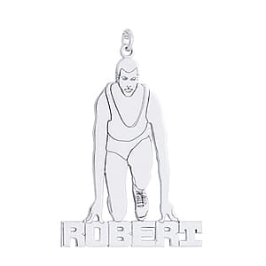 Runner, Side view in white gold or platinum
