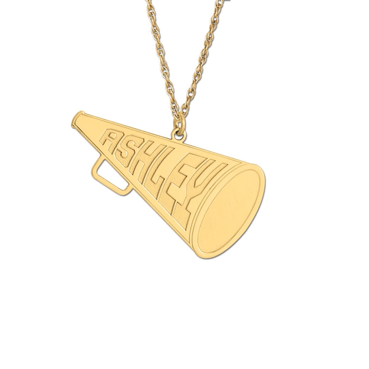 Megaphone, Front view in yellow gold