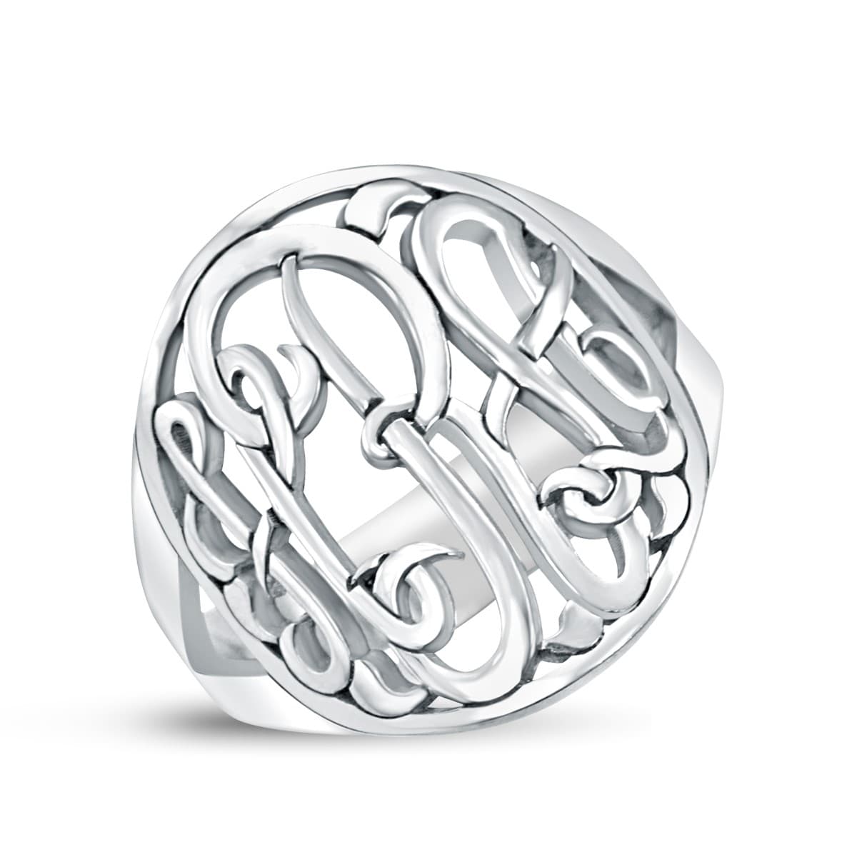 Personalized Monogram Rings — View 1