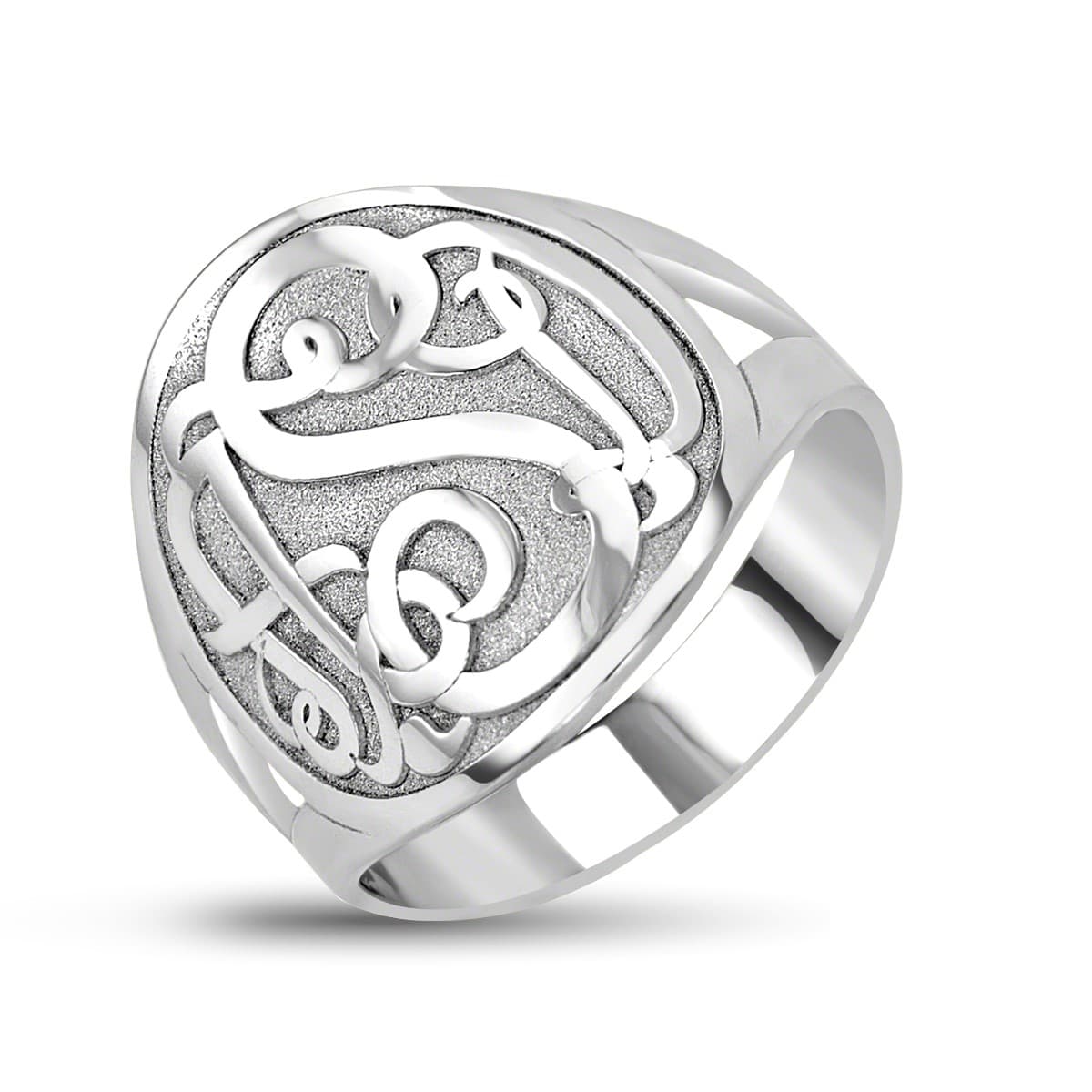 Classic Monogram Solid Backing Ring — View 1