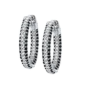 25 mm Round Pavé Bk Diamond White — View 1