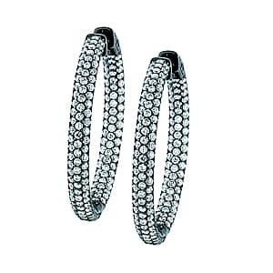 36 mm Round Pavé Inside Out — White Gold