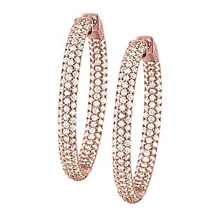 36 mm Round Pavé Inside Out — White Gold