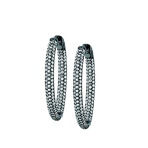 2030 49 mm Oval Pavé Inside Out — White Gold