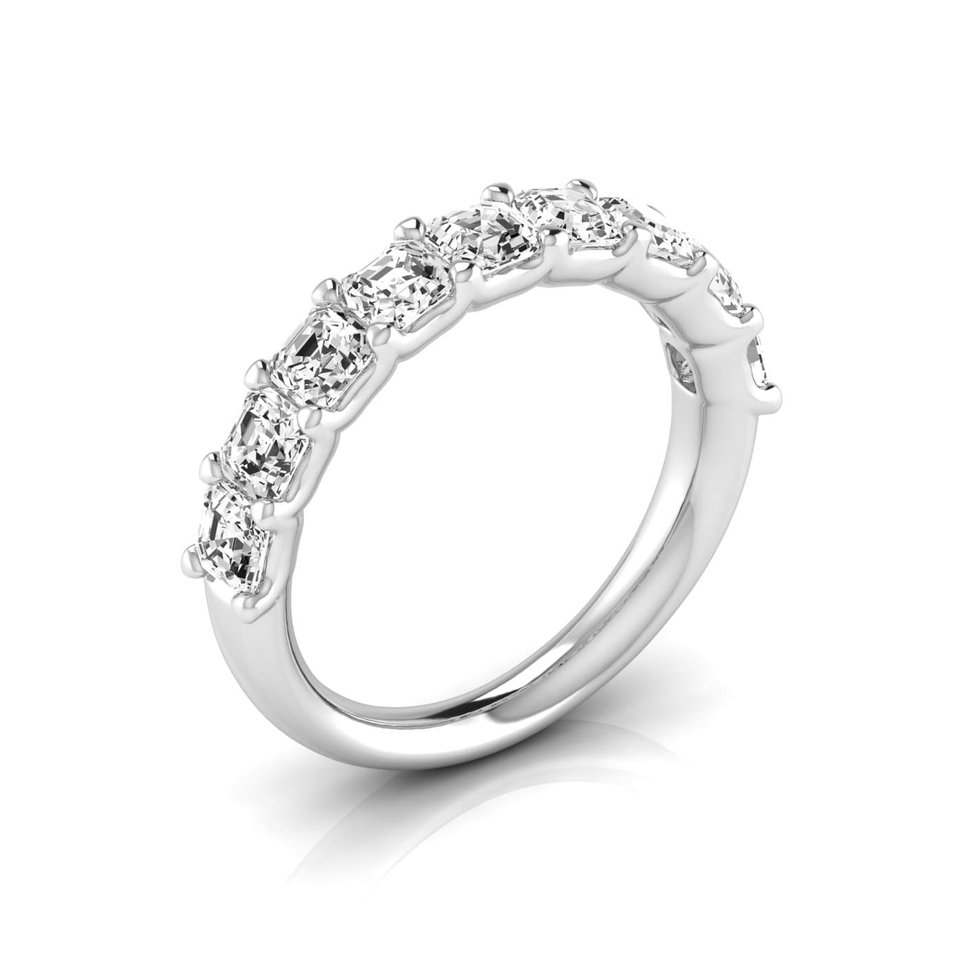 1/2 Spread Asscher Diamond Wedding Band (2 1/4 ct. tw.) — View 1