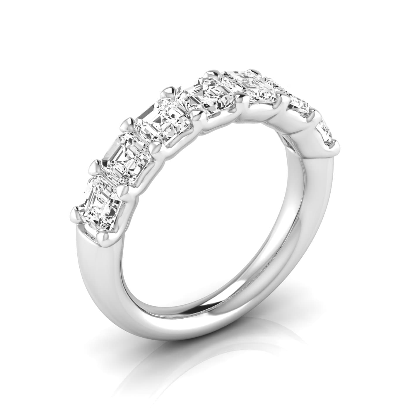 1/2 Spread Asscher Diamond Wedding Band (2.31 ct. tw.) — View 1