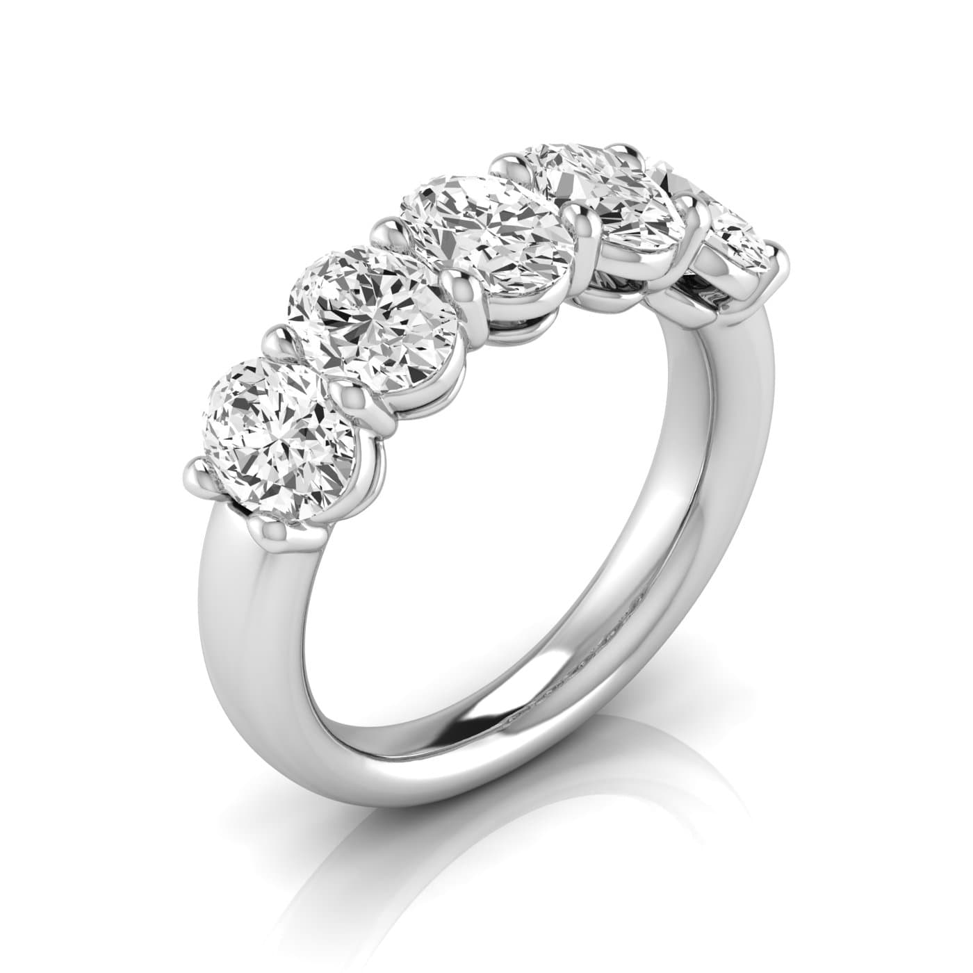 1/2 Spread Oval Diamond Wedding Band (2 1/2 ct. tw.) — View 1
