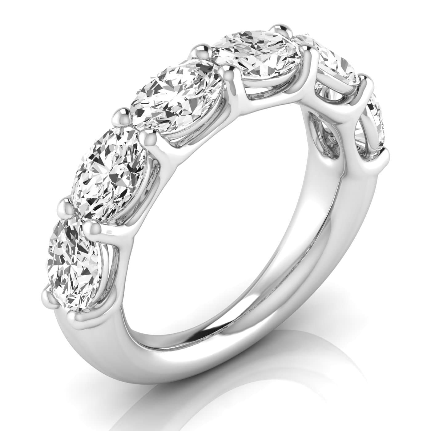1/2 Spread Oval Diamond Wedding Band (3 ct. tw.) — View 1