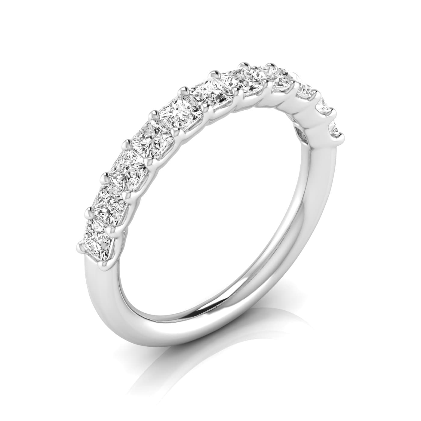 1/2 Spread Princess Diamond Wedding Band (1.1 ct. tw.) — View 1