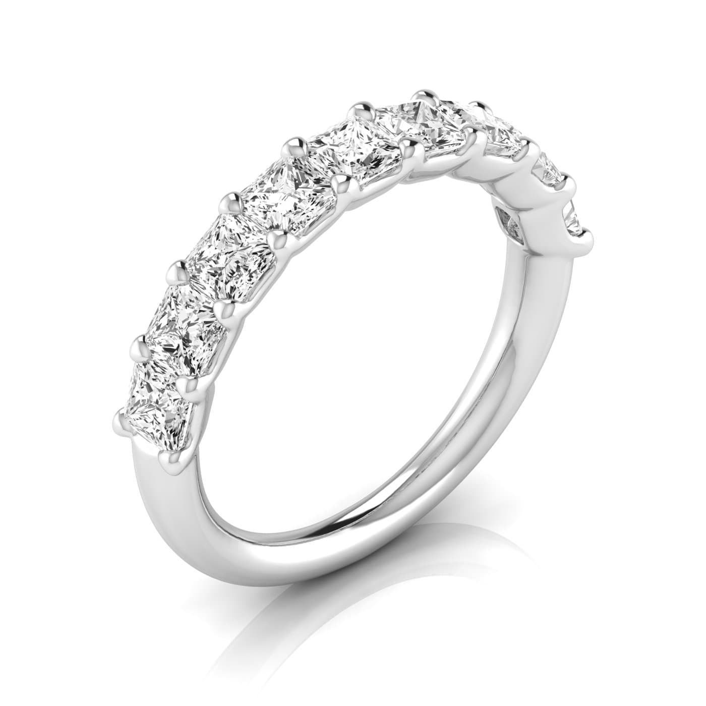1/2 Spread Princess Diamond Wedding Band (2.97 ct. tw.) — View 1
