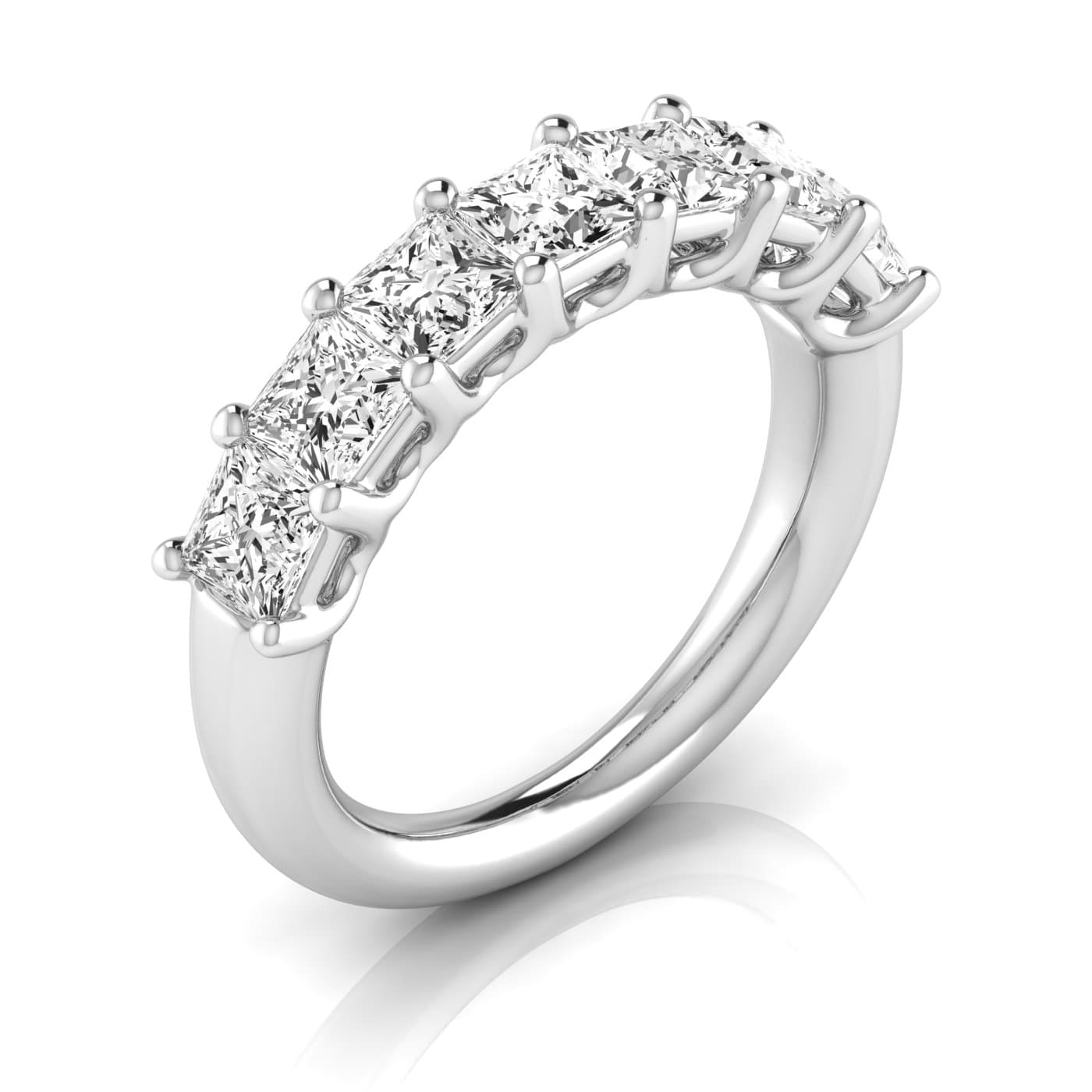 1/2 Spread Princess Diamond Wedding Band (3 1/2 ct. tw.) — View 1
