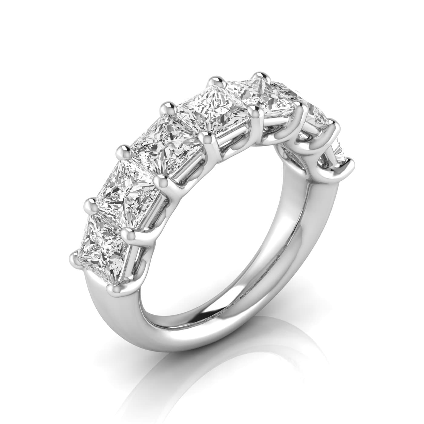 1/2 Spread Princess Diamond Wedding Band (5 1/4 ct. tw.) — View 1