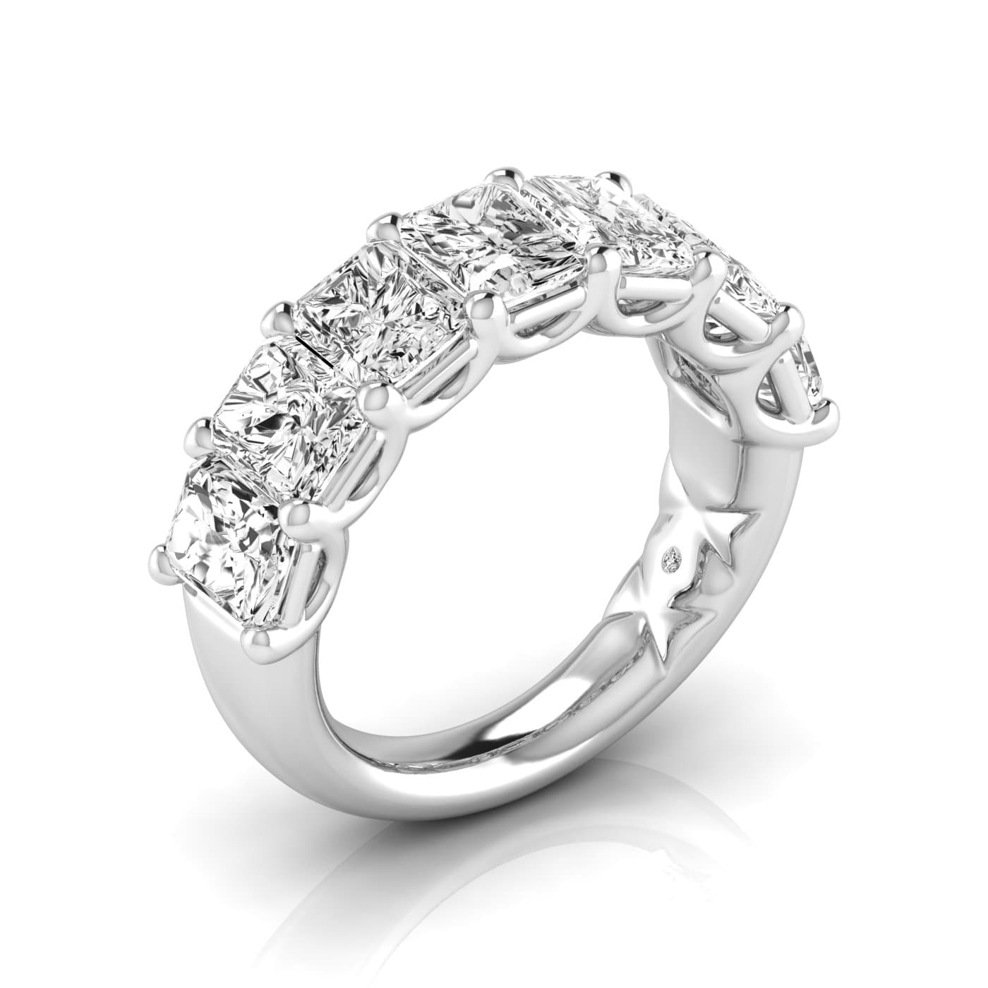 1/2 Spread Radiant Diamond Wedding Band (5 1/4 ct. tw.) — View 1