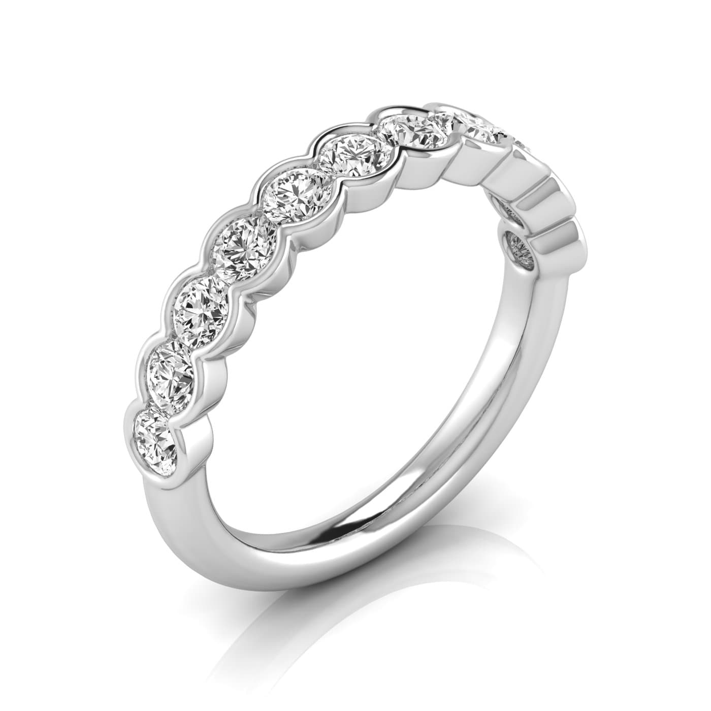 1/2 Spread Round Diamond Wedding Band (1.1 ct. tw.) — View 1