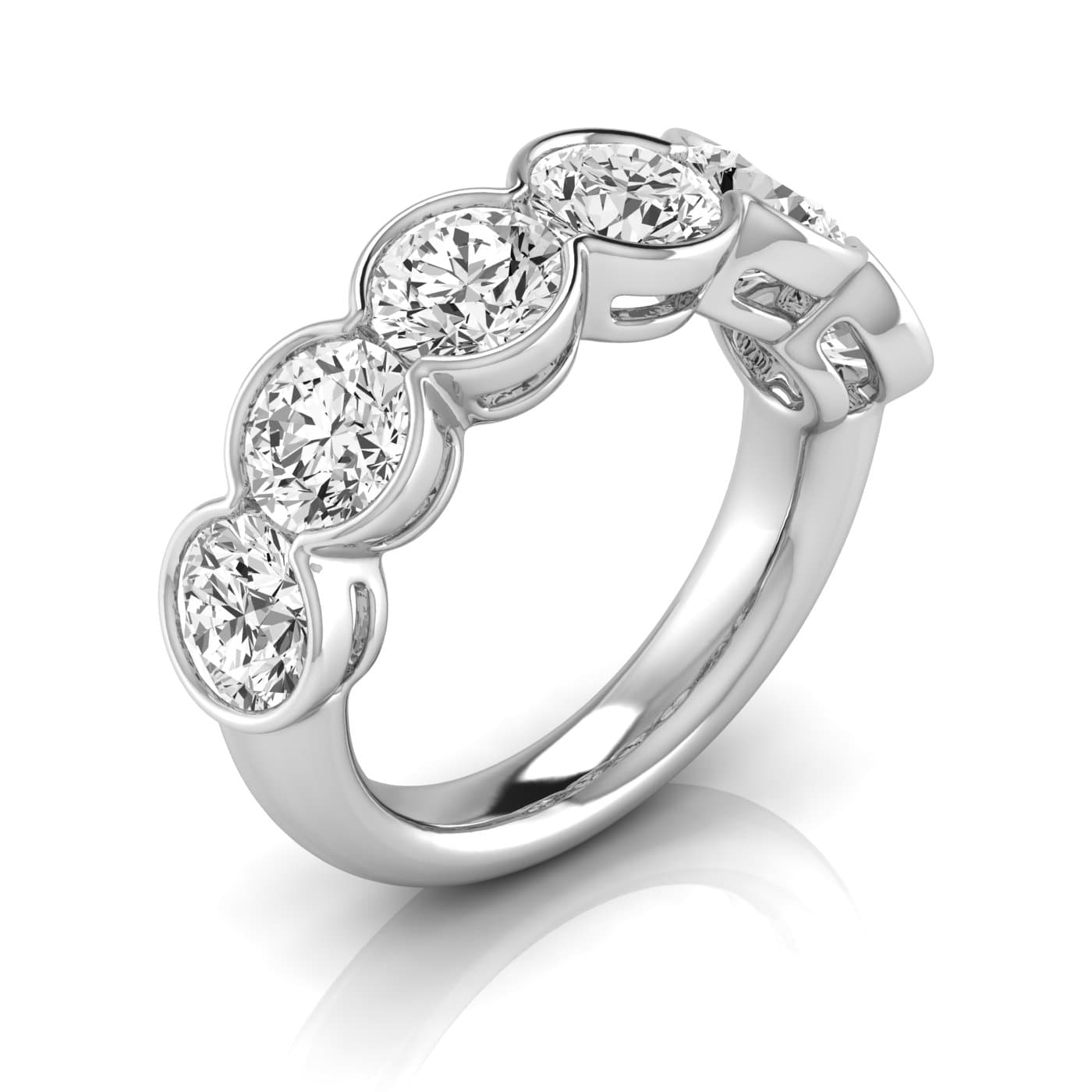 1/2 Spread Round Diamond Wedding Band (4 1/2 ct. tw.) — View 1